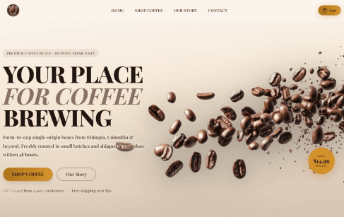 Online Coffee Shop preview